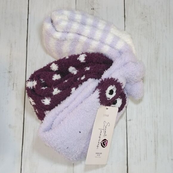 Womens Fuzzy Slipper Socks 2 Packs - Picture 5 of 5